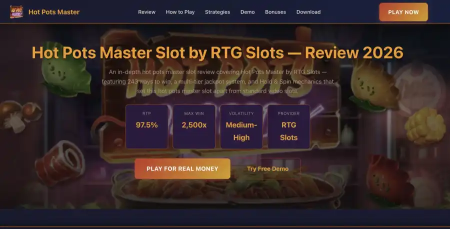 HotPotSlot.com reference screen